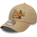 cap-kaareva-brown-adjustable-strap-9forty-tonal-icon-los-angeles-dodgers-mlb-new-era