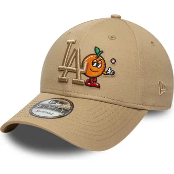 Cap kaareva brown adjustable strap 9FORTY Tonal Icon Los Angeles Dodgers MLB New Era