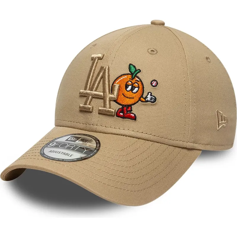 cap-kaareva-brown-adjustable-strap-9forty-tonal-icon-los-angeles-dodgers-mlb-new-era