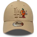 cap-kaareva-brown-adjustable-strap-9forty-tonal-icon-los-angeles-dodgers-mlb-new-era