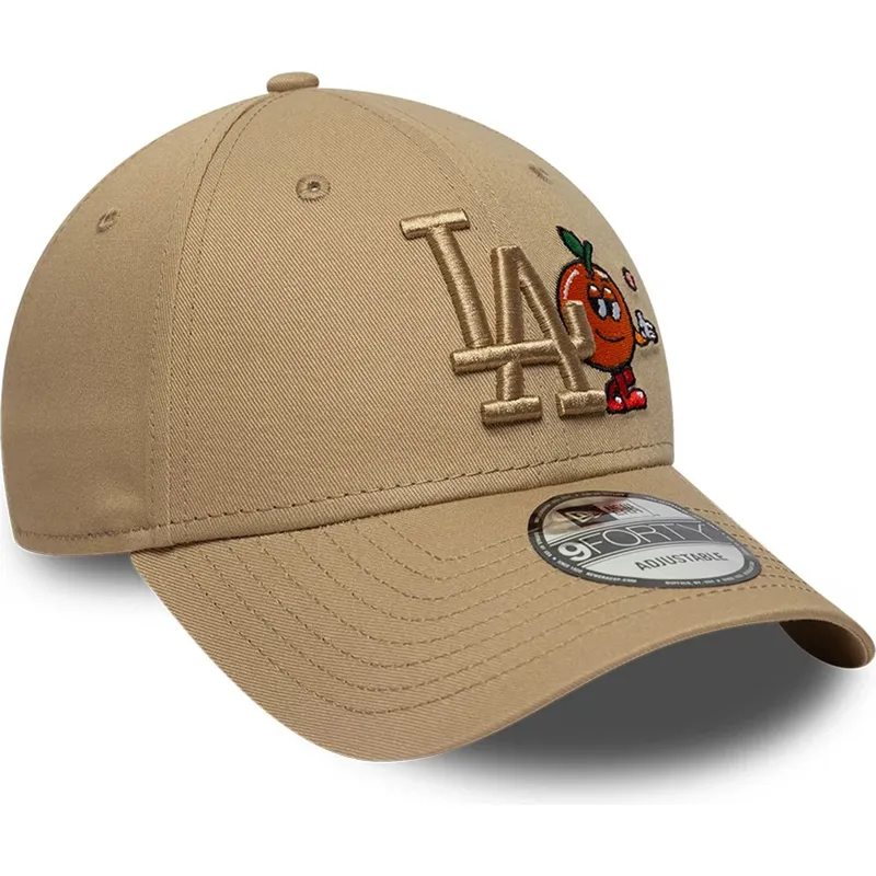 cap-kaareva-brown-adjustable-strap-9forty-tonal-icon-los-angeles-dodgers-mlb-new-era