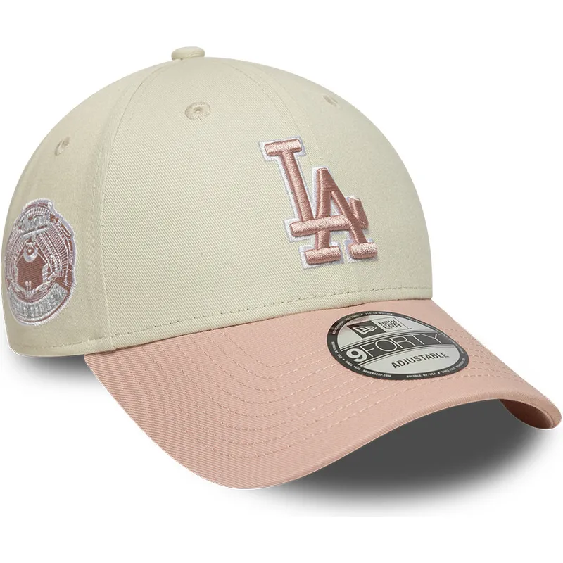 cap-kaareva-beige-adjustable-strap-rosa-rosa-9forty-world-series-patch-los-angeles-dodgers-mlb-new-era cap-kaareva-beige-adjustable-strap-rosa-rosa-9forty-world-series-patch-los-angeles-dodgers-mlb-new-era