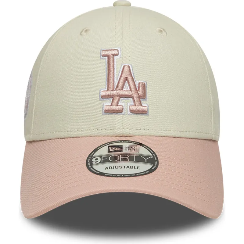 cap-kaareva-beige-adjustable-strap-rosa-rosa-9forty-world-series-patch-los-angeles-dodgers-mlb-new-era cap-kaareva-beige-adjustable-strap-rosa-rosa-9forty-world-series-patch-los-angeles-dodgers-mlb-new-era