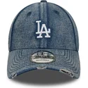 lippikset-kaareva-sininen-saadettava-nauha-9forty-acid-wash-denim-los-angeles-dodgers-mlb-new-era