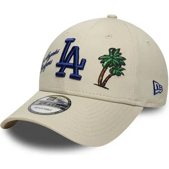 Cap kaareva beige adjustable strap 9FORTY City Icon Los Angeles Dodgers MLB New Era