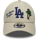 lippikset-kaareva-beige-saadettava-nauha-9forty-city-icon-los-angeles-dodgers-mlb-new-era