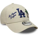 lippikset-kaareva-beige-saadettava-nauha-9forty-city-icon-los-angeles-dodgers-mlb-new-era