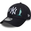 lippikset-kaareva-laivastonsininen-saadettava-nauha-9forty-city-icon-new-york-yankees-mlb-new-era