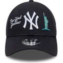 lippikset-kaareva-laivastonsininen-saadettava-nauha-9forty-city-icon-new-york-yankees-mlb-new-era