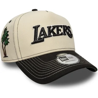 Cap kaareva beige snapback E Frame City Icon Los Angeles Lakers NBA New Era