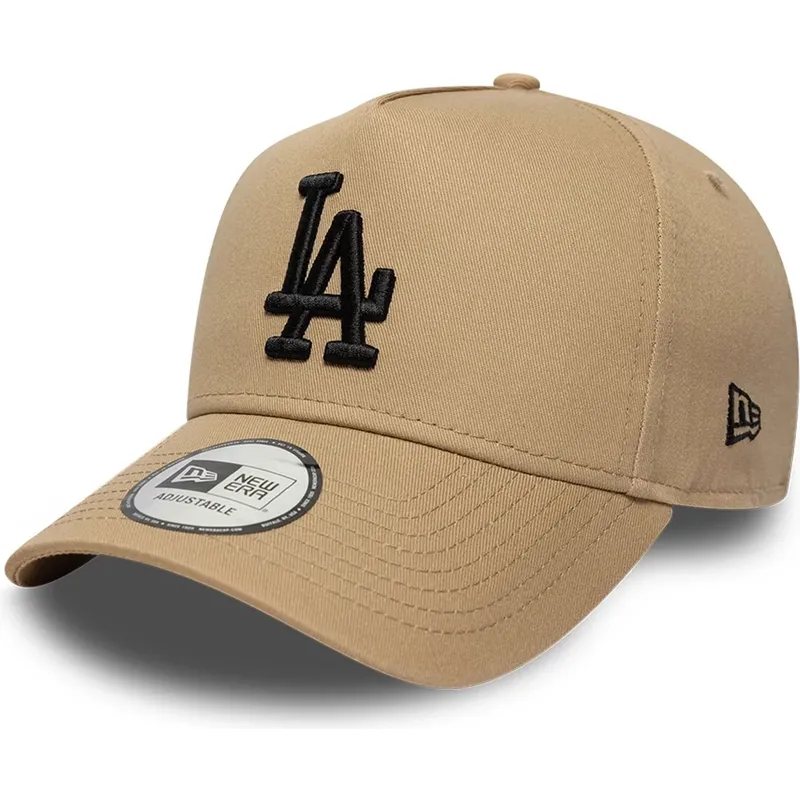 cap-kaareva-brown-snapback-negro-e-frame-league-essential-los-angeles-dodgers-mlb-new-era