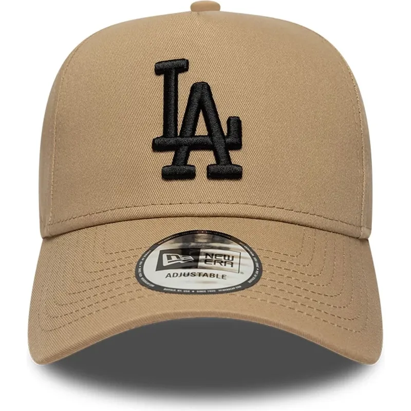 cap-kaareva-brown-snapback-negro-e-frame-league-essential-los-angeles-dodgers-mlb-new-era