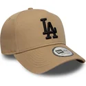 cap-kaareva-brown-snapback-negro-e-frame-league-essential-los-angeles-dodgers-mlb-new-era