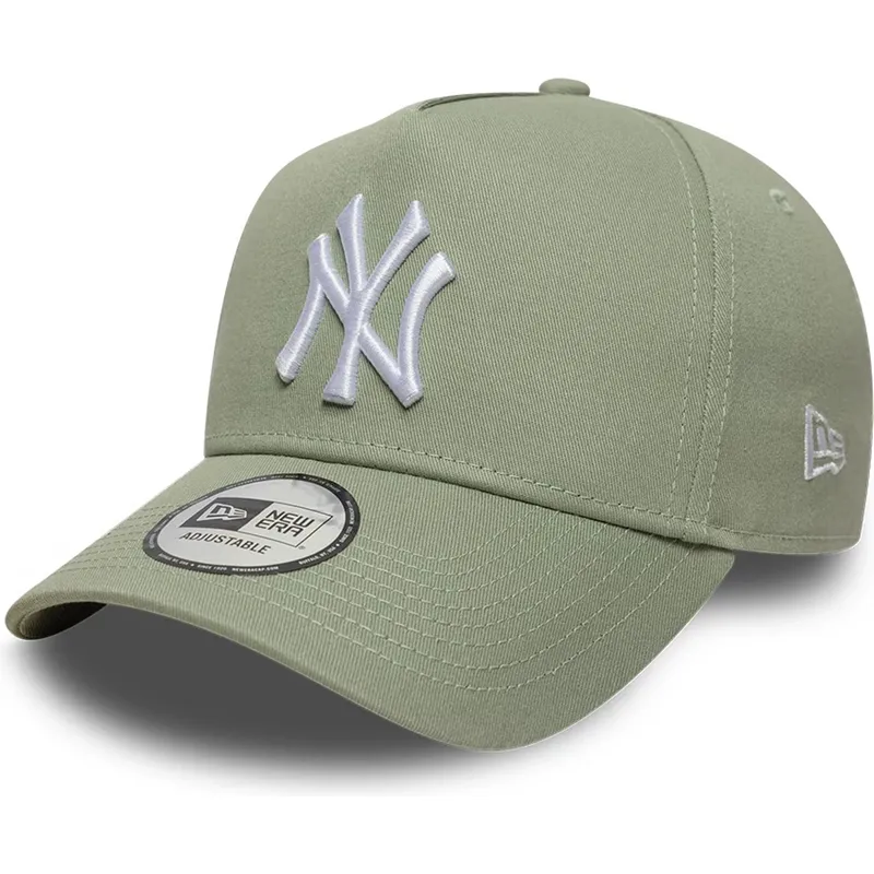 lippikset-kaareva-vihrea-snapback-e-frame-league-essential-new-york-yankees-mlb-new-era