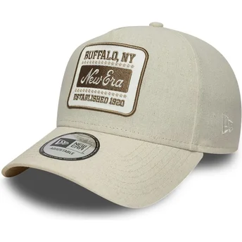 Cap kaareva beige snapback E Frame New Era