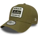 lippikset-kaareva-vihrea-snapback-e-frame-patch-linen-new-era