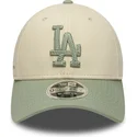 lippikset-kaareva-beige-snapback-9forty-m-crown-side-script-los-angeles-dodgers-mlb-new-era