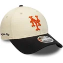 lippikset-kaareva-beige-snapback-9forty-m-crown-side-script-new-york-mets-mlb-new-era