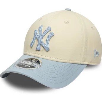 Cap kaareva beige snapback 9FORTY M-Crown Side Script New York Yankees MLB New Era