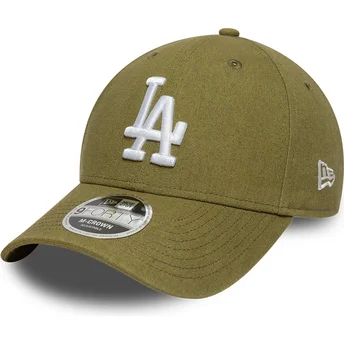 Cap kaareva green snapback 9FORTY M-Crown Linen Los Angeles Dodgers MLB New Era