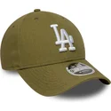 cap-kaareva-green-snapback-9forty-m-crown-linen-los-angeles-dodgers-mlb-new-era