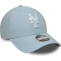 cap-kaareva-blue-snapback-claro-9forty-m-crown-linen-new-york-mets-mlb-new-era