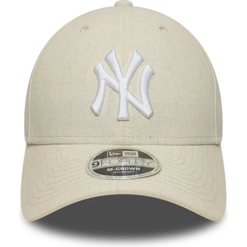 cap-kaareva-beige-snapback-9forty-m-crown-linen-new-york-yankees-mlb-new-era cap-kaareva-beige-snapback-9forty-m-crown-linen-new-york-yankees-mlb-new-era