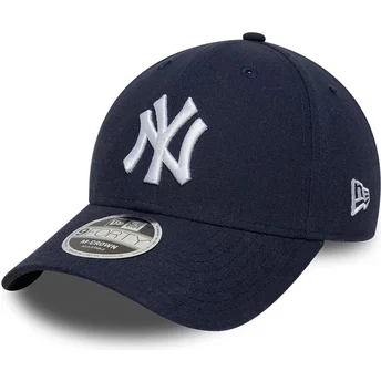 Lippikset kaareva laivastonsininen snapback 9FORTY M-Crown Linen New York Yankees MLB New Era