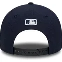 lippikset-kaareva-laivastonsininen-snapback-9forty-m-crown-linen-new-york-yankees-mlb-new-era