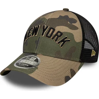 Cap kaareva camouflage snapback 9FORTY M-Crown Wordmark New York Yankees MLB New Era