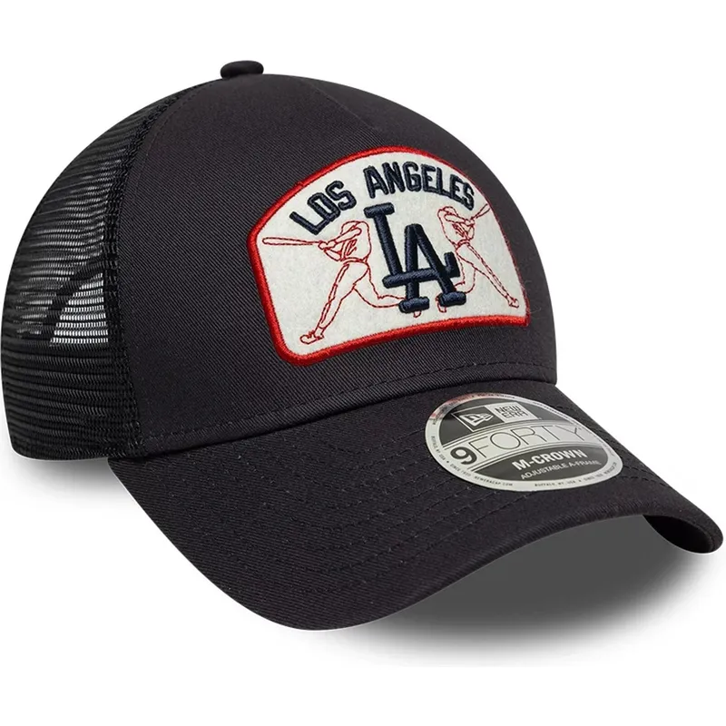 lippikset-kaareva-rekka-laivastonsininen-snapback-9forty-m-crown-a-frame-los-angeles-dodgers-mlb-new-era