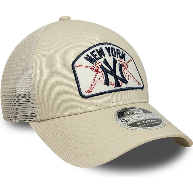 lippikset-kaareva-rekka-beige-snapback-9forty-m-crown-a-frame-new-york-yankees-mlb-new-era lippikset-kaareva-rekka-beige-snapback-9forty-m-crown-a-frame-new-york-yankees-mlb-new-era