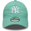 new-era-curved-brim-9twenty-league-essential-new-york-yankees-mlb-light-green-adjustable-cap