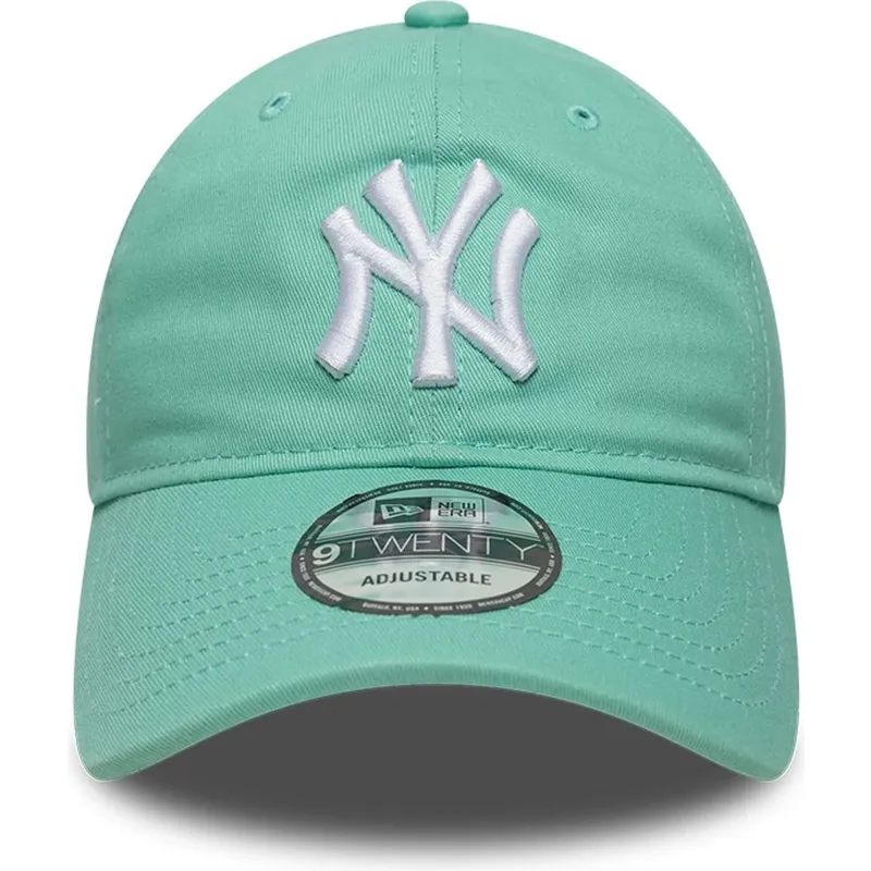 cap-kaareva-green-adjustable-strap-claro-9twenty-league-essential-new-york-yankees-mlb-new-era cap-kaareva-green-adjustable-strap-claro-9twenty-league-essential-new-york-yankees-mlb-new-era