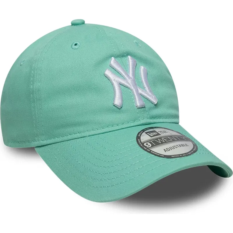 cap-kaareva-green-adjustable-strap-claro-9twenty-league-essential-new-york-yankees-mlb-new-era cap-kaareva-green-adjustable-strap-claro-9twenty-league-essential-new-york-yankees-mlb-new-era