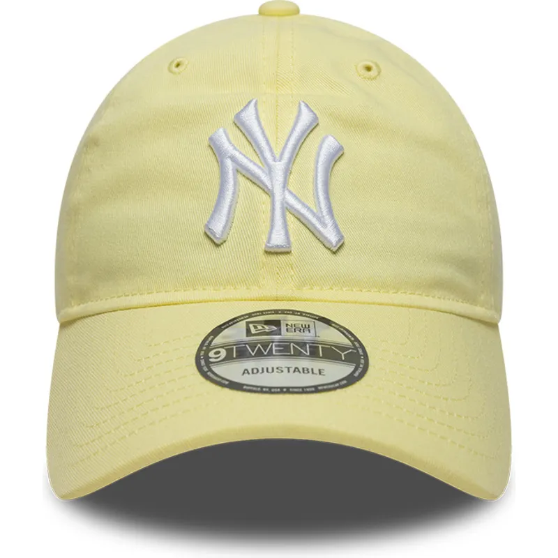lippikset-kaareva-keltainen-saadettava-nauha-9twenty-league-essential-new-york-yankees-mlb-new-era