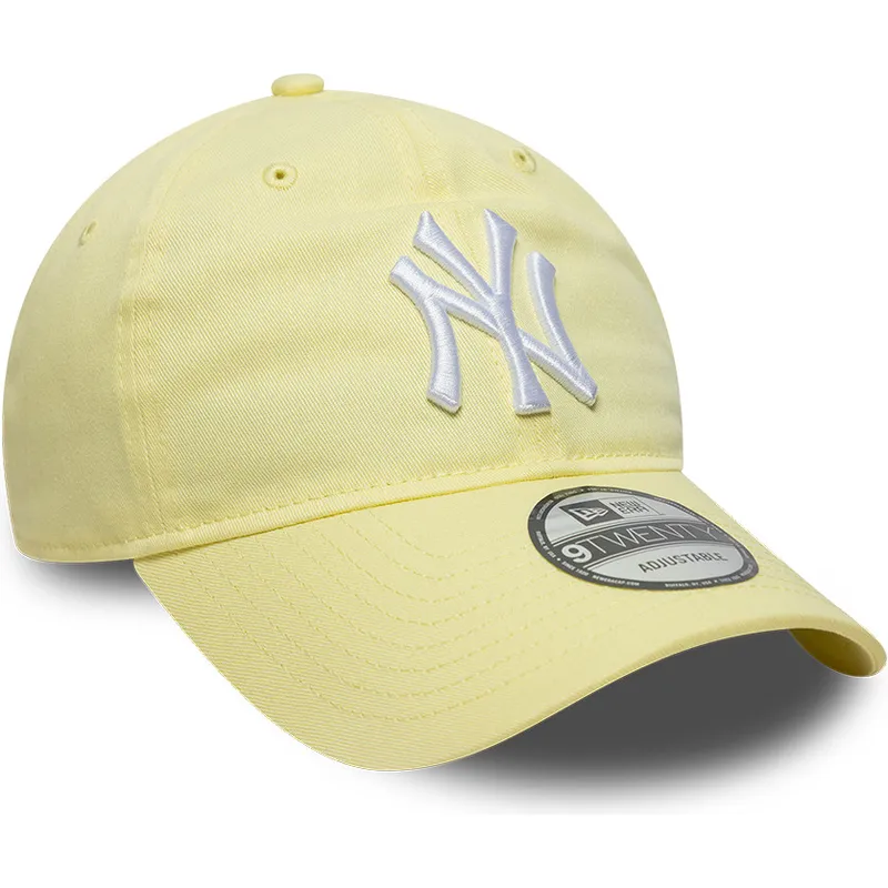 lippikset-kaareva-keltainen-saadettava-nauha-9twenty-league-essential-new-york-yankees-mlb-new-era