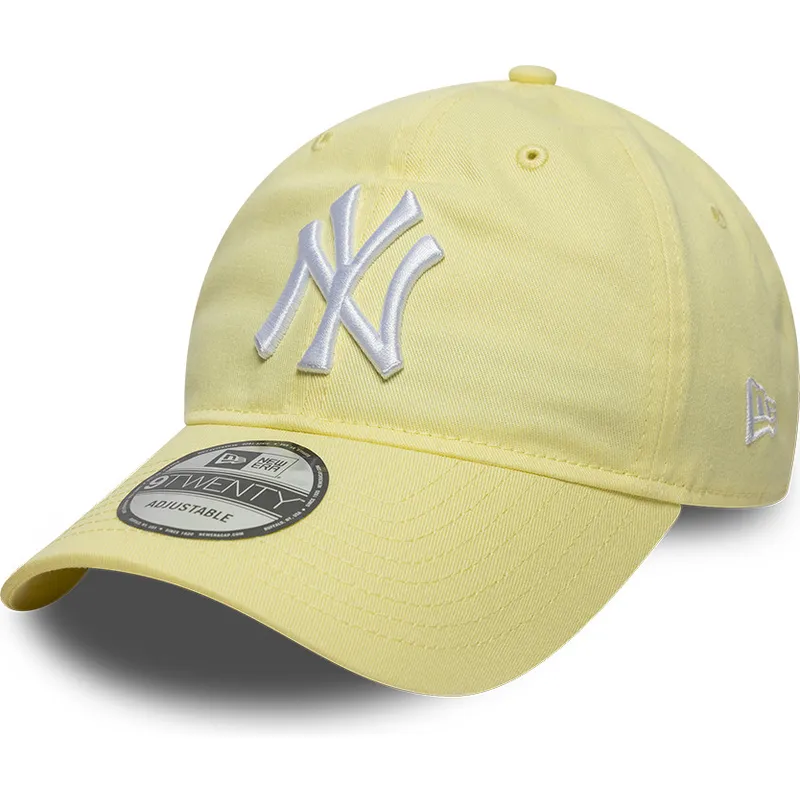 lippikset-kaareva-keltainen-saadettava-nauha-9twenty-league-essential-new-york-yankees-mlb-new-era
