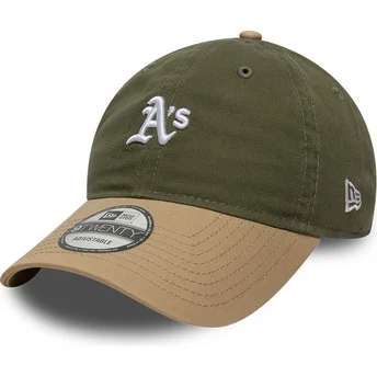 Lippikset kaareva monivärinen säädettävä nauha 9TWENTY Mini Washed Contrast Oakland Athletics MLB New Era