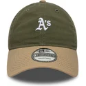 lippikset-kaareva-monivarinen-saadettava-nauha-9twenty-mini-washed-contrast-oakland-athletics-mlb-new-era