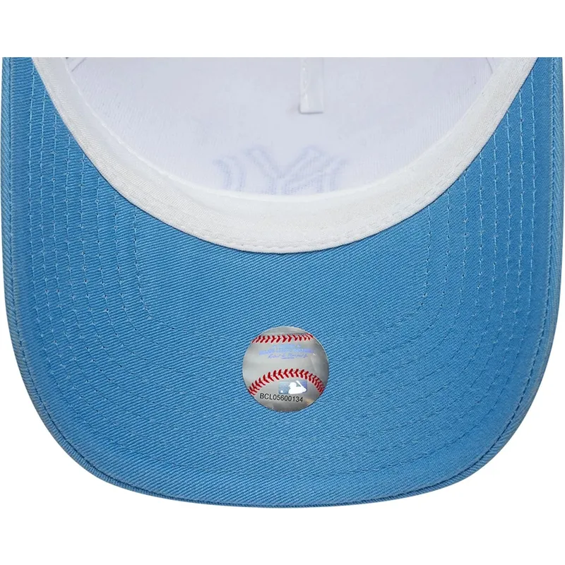 new-era-blue-logo-a-frame-league-essential-new-york-yankees-mlb-blue-and-white-trucker-hat