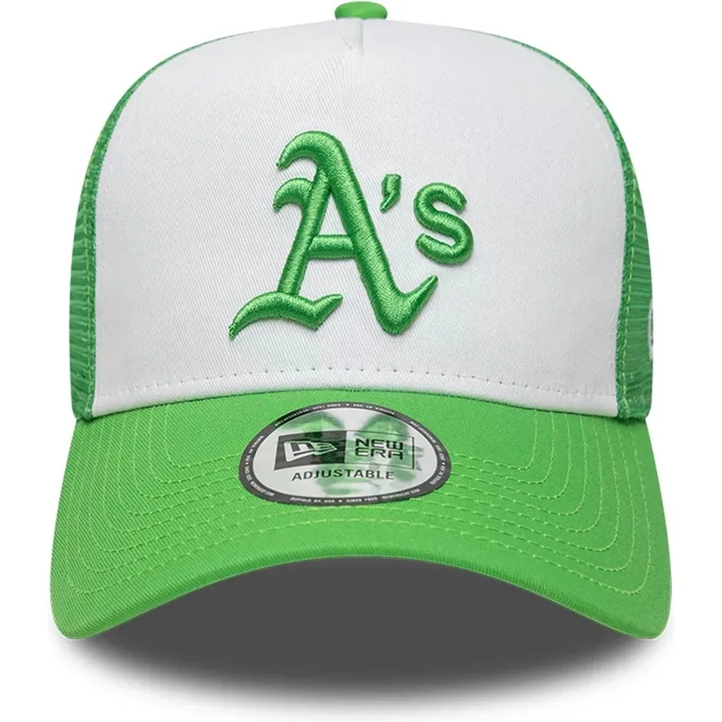 cap-kaareva-green-snapback-a-frame-league-essential-oakland-athletics-mlb-new-era