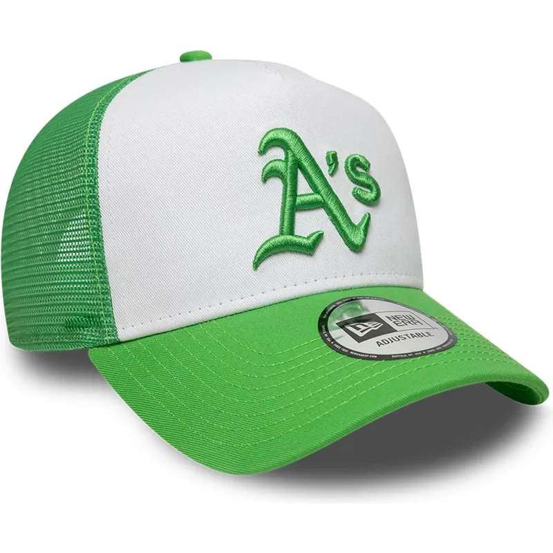 cap-kaareva-green-snapback-a-frame-league-essential-oakland-athletics-mlb-new-era
