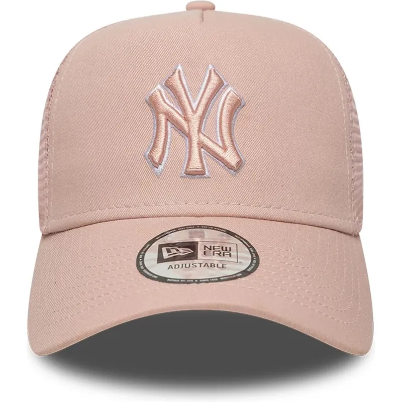 lippikset-kaareva-rekka-vaaleanpunainen-snapback-a-frame-outline-new-york-yankees-mlb-new-era lippikset-kaareva-rekka-vaaleanpunainen-snapback-a-frame-outline-new-york-yankees-mlb-new-era