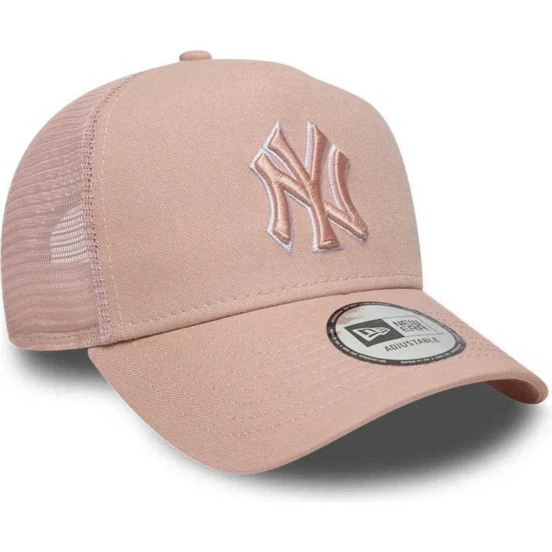 lippikset-kaareva-rekka-vaaleanpunainen-snapback-a-frame-outline-new-york-yankees-mlb-new-era lippikset-kaareva-rekka-vaaleanpunainen-snapback-a-frame-outline-new-york-yankees-mlb-new-era