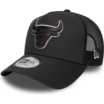 Cap kaareva black snapback A Frame Outline Chicago Bulls NBA New Era