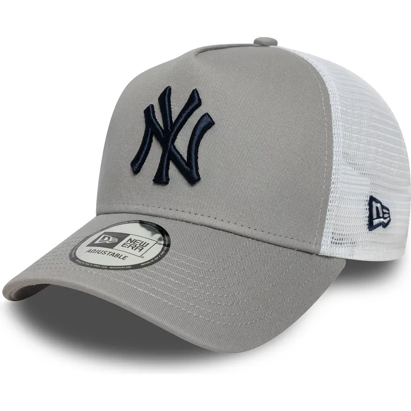 lippikset-kaareva-rekka-harmaa-snapback-a-frame-side-patch-new-york-yankees-mlb-new-era