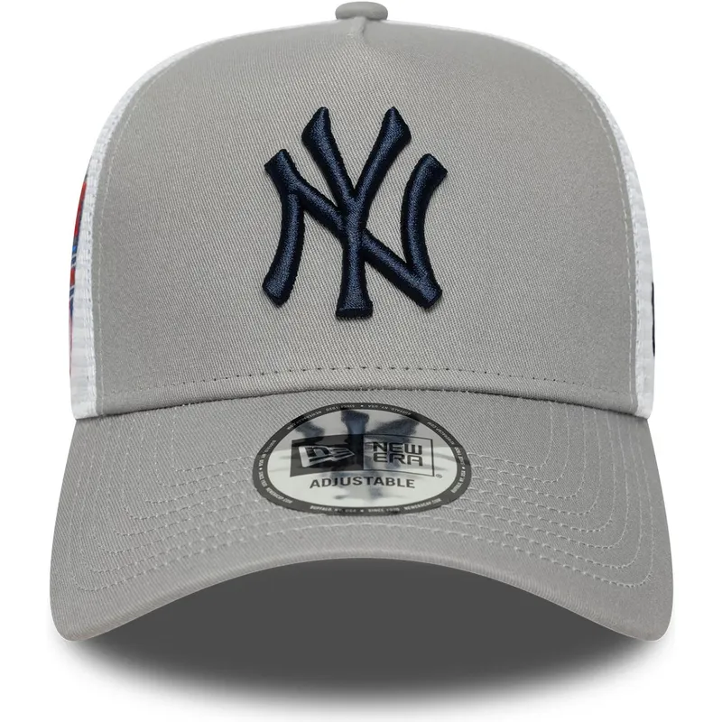 lippikset-kaareva-rekka-harmaa-snapback-a-frame-side-patch-new-york-yankees-mlb-new-era