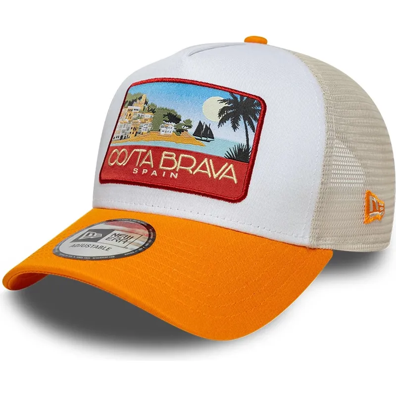 lippikset-kaareva-rekka-monivarinen-snapback-a-frame-location-patch-costa-brava-new-era