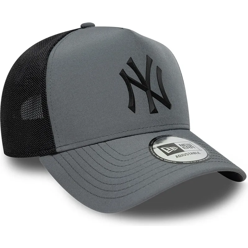 cap-kaareva-gray-snapback-negro-a-frame-sport-new-york-yankees-mlb-new-era cap-kaareva-gray-snapback-negro-a-frame-sport-new-york-yankees-mlb-new-era